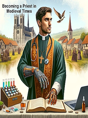 Becoming a Priest in Medieval Times Novel Cover