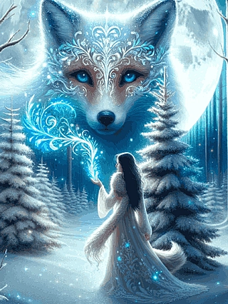 Moonlit Magic of Winter Woods Novel Cover